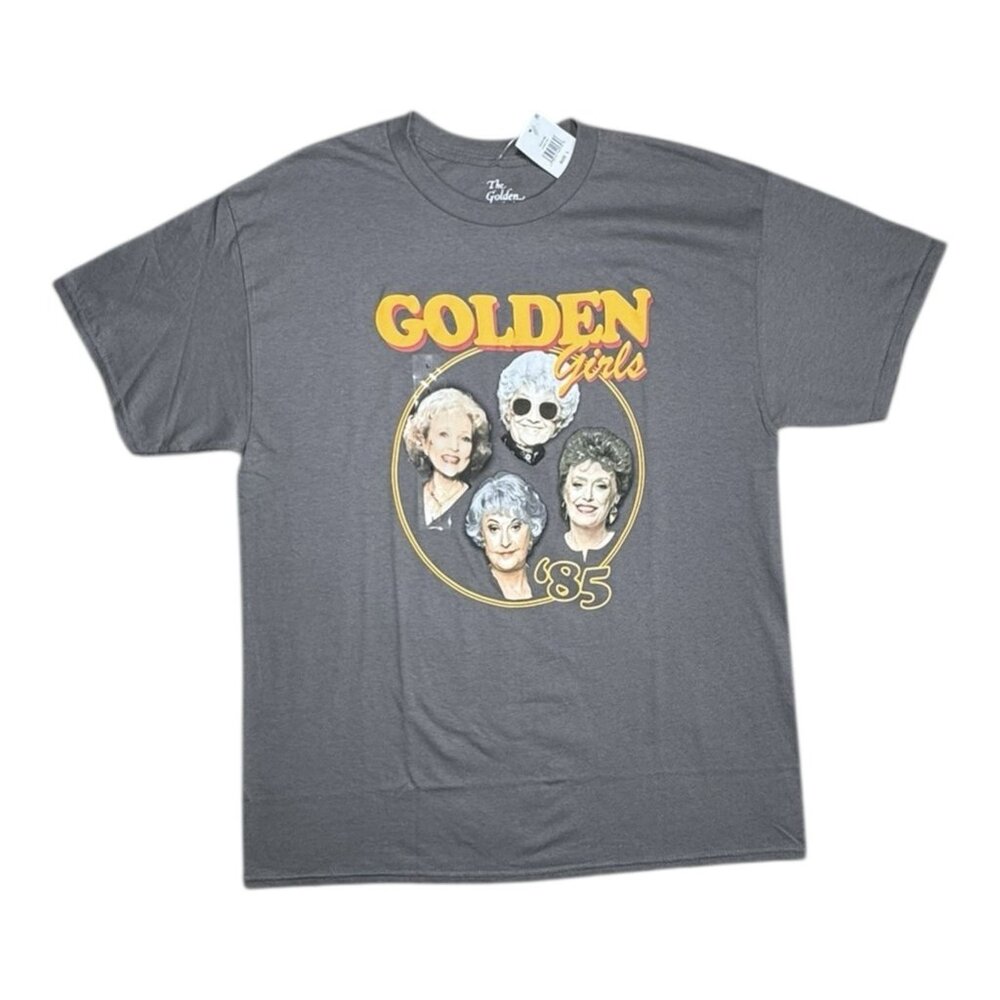 Golden Girls T-Shirt NWT Size Large Gray Graphic Tee Squad Goals Blanche Rose